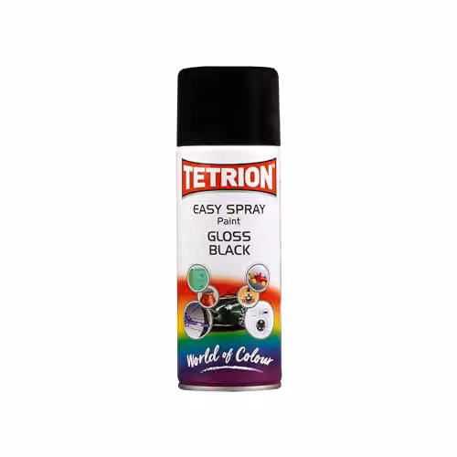 Tetrosyl Easy Spray Paint Gloss Black 400ml