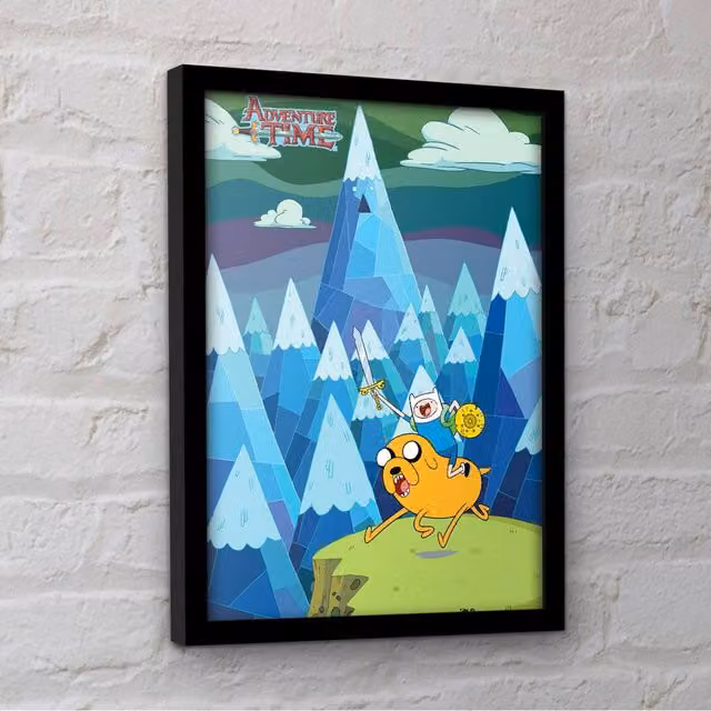 Adventure Time Green Sky Framed Paper Poster