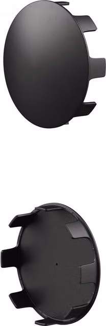 Rothley Matt Black Stair Handrail Shallow Cap, 2 Pack