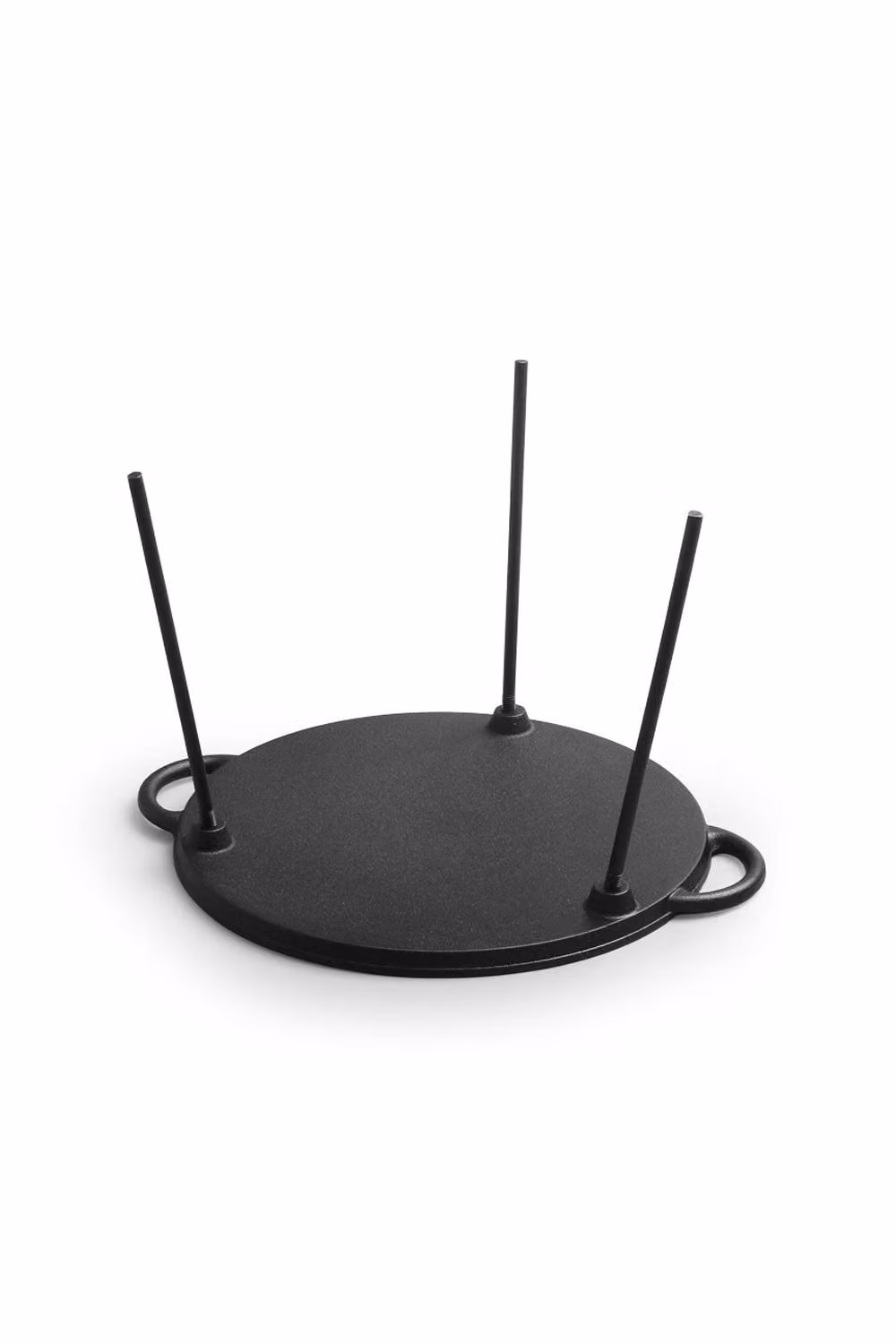 Living and Home Cast Iron Camping BBQ Grill Pan with Removable Legs, Black – 3