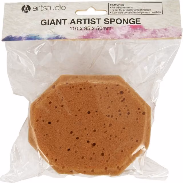 Art Studio Giant Artist Sponge in Brown