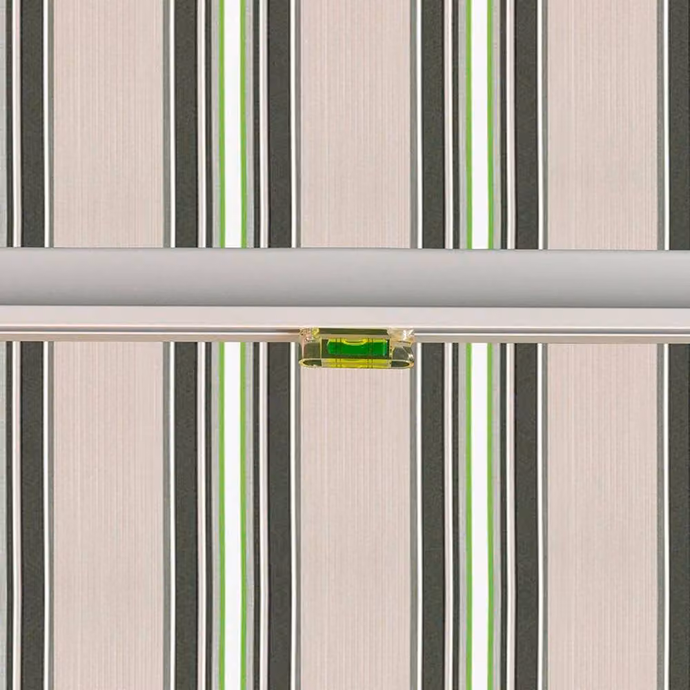 Primrose Awnings Electric Patio Awning Canopy Sun Shade in Multicolour Striped Polyester, W: 4 m, D: 3 m – 2