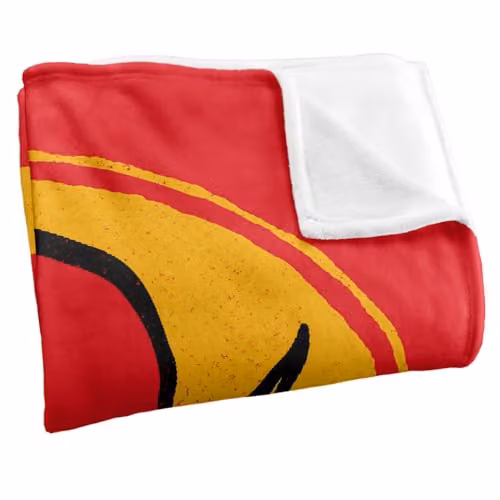 LOGOVISION DC Flash Circle Silky Touch Super Soft Fleece Throw Blanket, Multicolour, W: 152.4 cm x L: 152.4 cm – 2