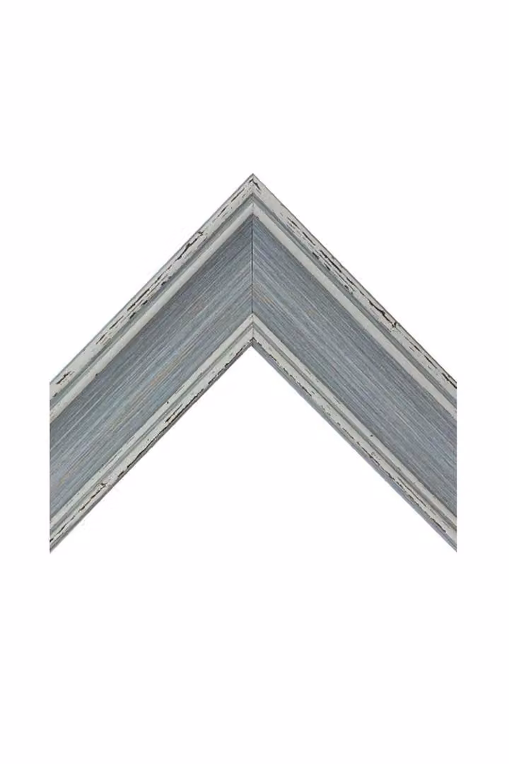 Frames & Mirrors 4U Scandi Vintage Silver Blue Rectangular Single Tabletop Photo Frame – 2