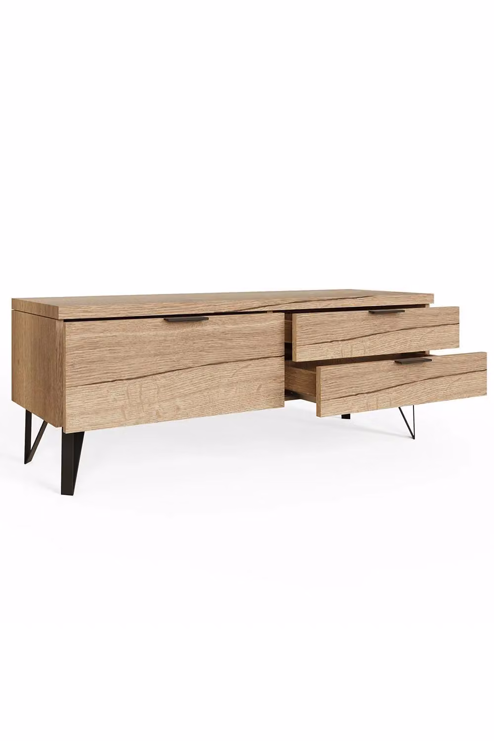 FWStyle Fisso Small TV Unit in Brown Cracked Oak – 3