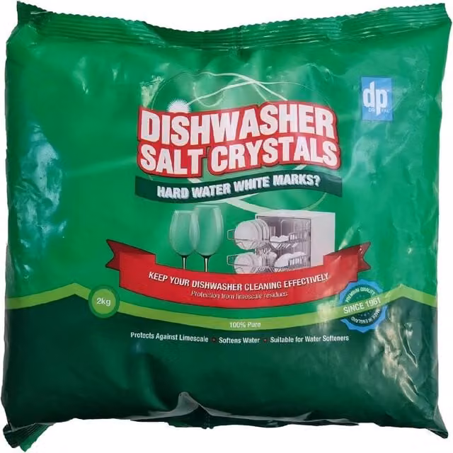Dri-Pak Dishwasher Salt Crystals, 2kg, White