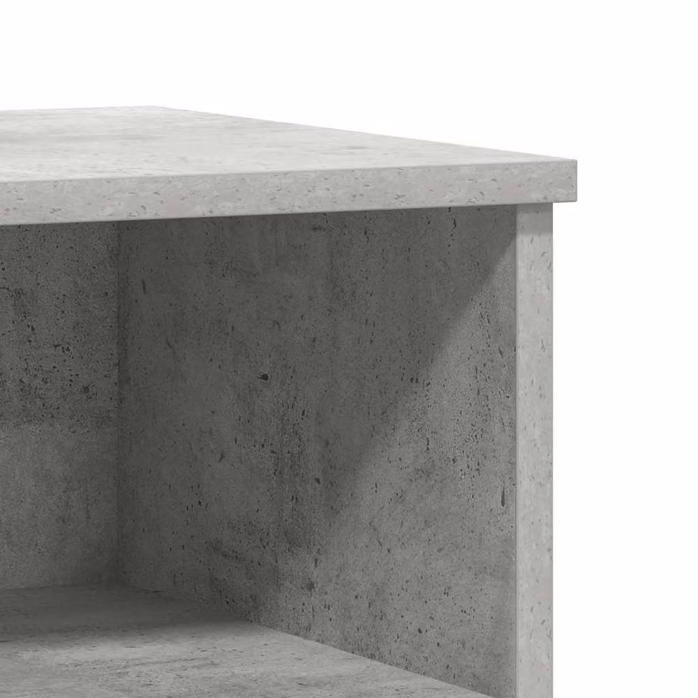 Berkfield Home Modern Bedside Cabinet in Concrete Grey, W/D/H: 40 x 35 x 50 cm – 5