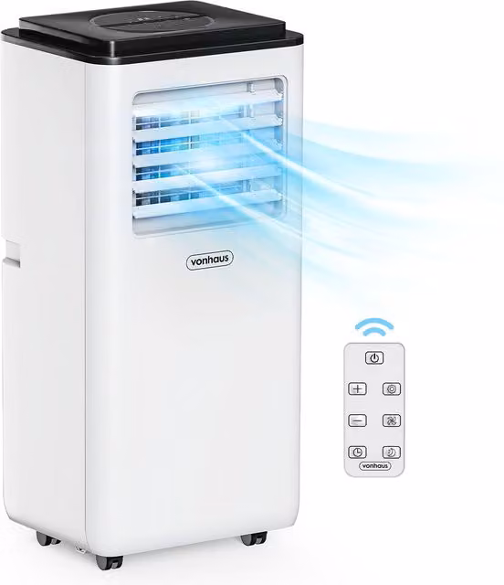 VonHaus 9000 BTU Monobloc Portable Air Conditioner in White