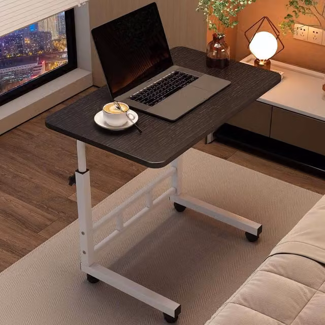 London Boutique Height Adjustable Mobile Standing Desk in Black – 1