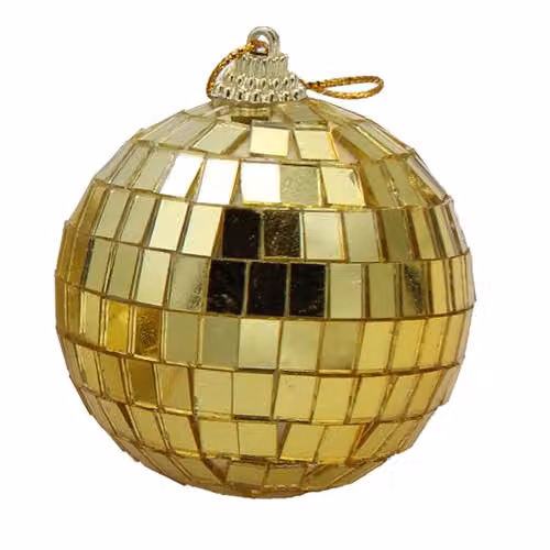 Garden Greatness Gold Disco Ball Hanging Baubles, 6 Pack – 2