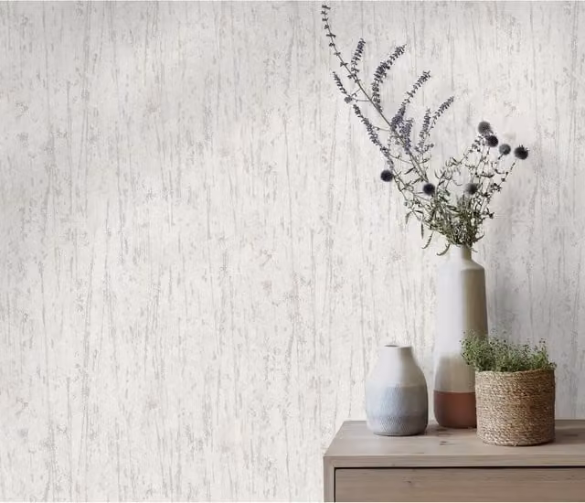Erismann Textured Shimmer Abstract Vinyl Wallpaper Roll in Beige