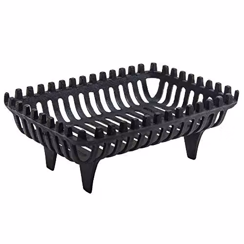 Fire Vida Black Cast Iron Log Basket Storage Grate