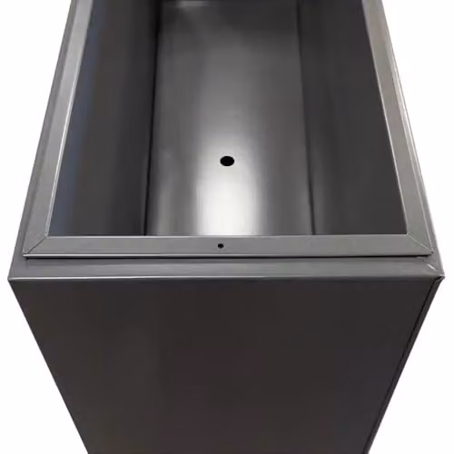 Access Garden Products Galvanised Steel Trough Planter, Grey, W: 25.0 cm, D: 90.0 cm, H: 60.0 cm – 5