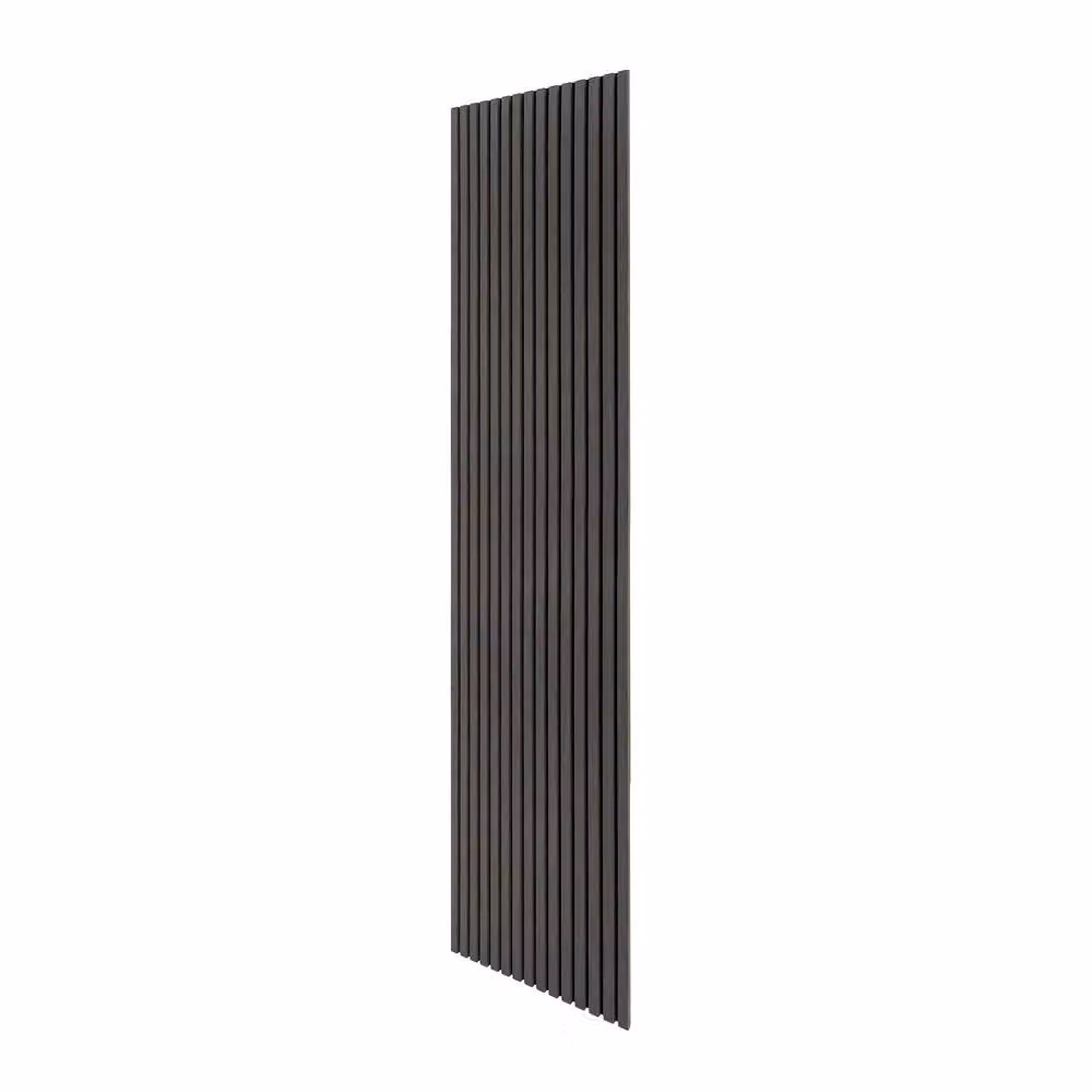 Monstershop Acoustic Slat Wall Panel in Anthracite Grey Wood Look, H 240 x W 60 x D 1.2 cm – 3