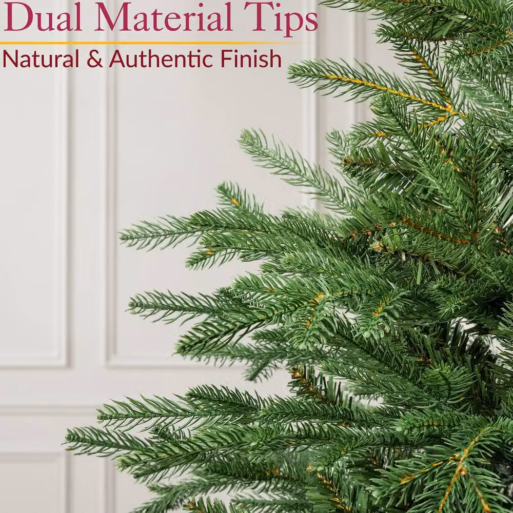 Christow Realistic Nordmann Fir Artificial Christmas Tree in Green, Height: 124 cm – 3