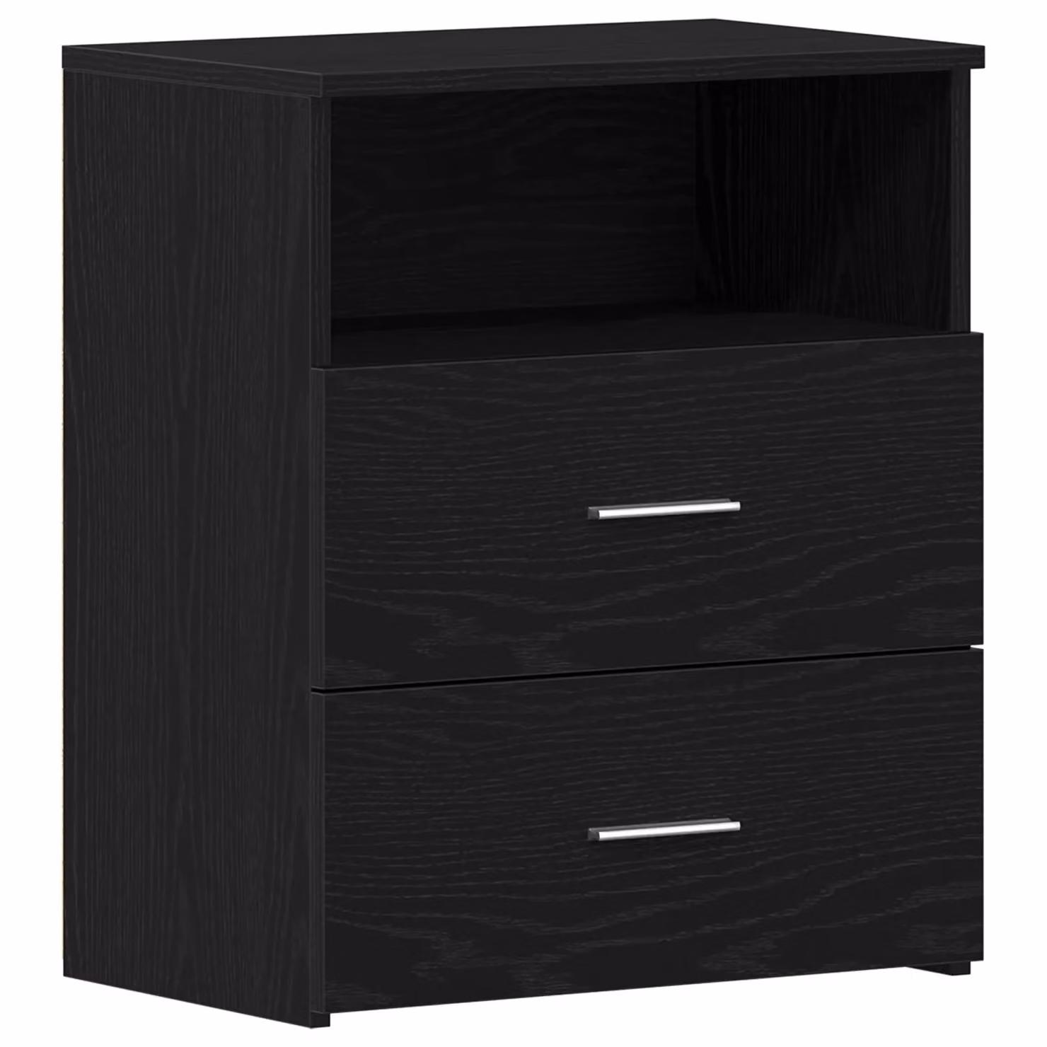 Berkfield Home Set of 2 Modern Black Oak Nightstands, W/D/H: 50 x 32 x 60 cm – 2