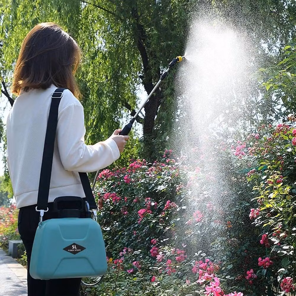 FLAVORA Blue Battery Powered Rechargeable Water Garden Sprayer, 0.1 l – 3