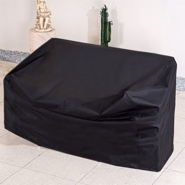 Abrihome Black Polyester Bistro Set Garden Protective Cover