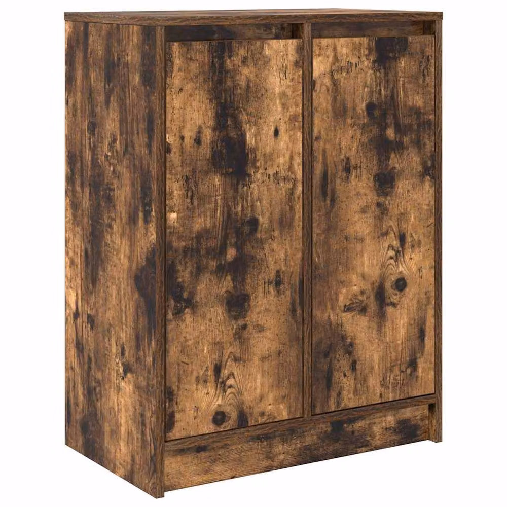 Berkfield Home Smoked Oak Sideboard in Brown, W/D/H: 57 x 34 x 76 cm – 2