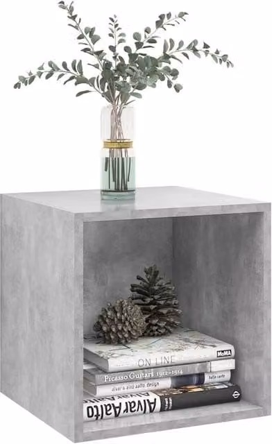 Berkfield Home Wall Mounted Cabinet in Concrete Grey, W/D/H: 37 x 37 x 37 cm – 1