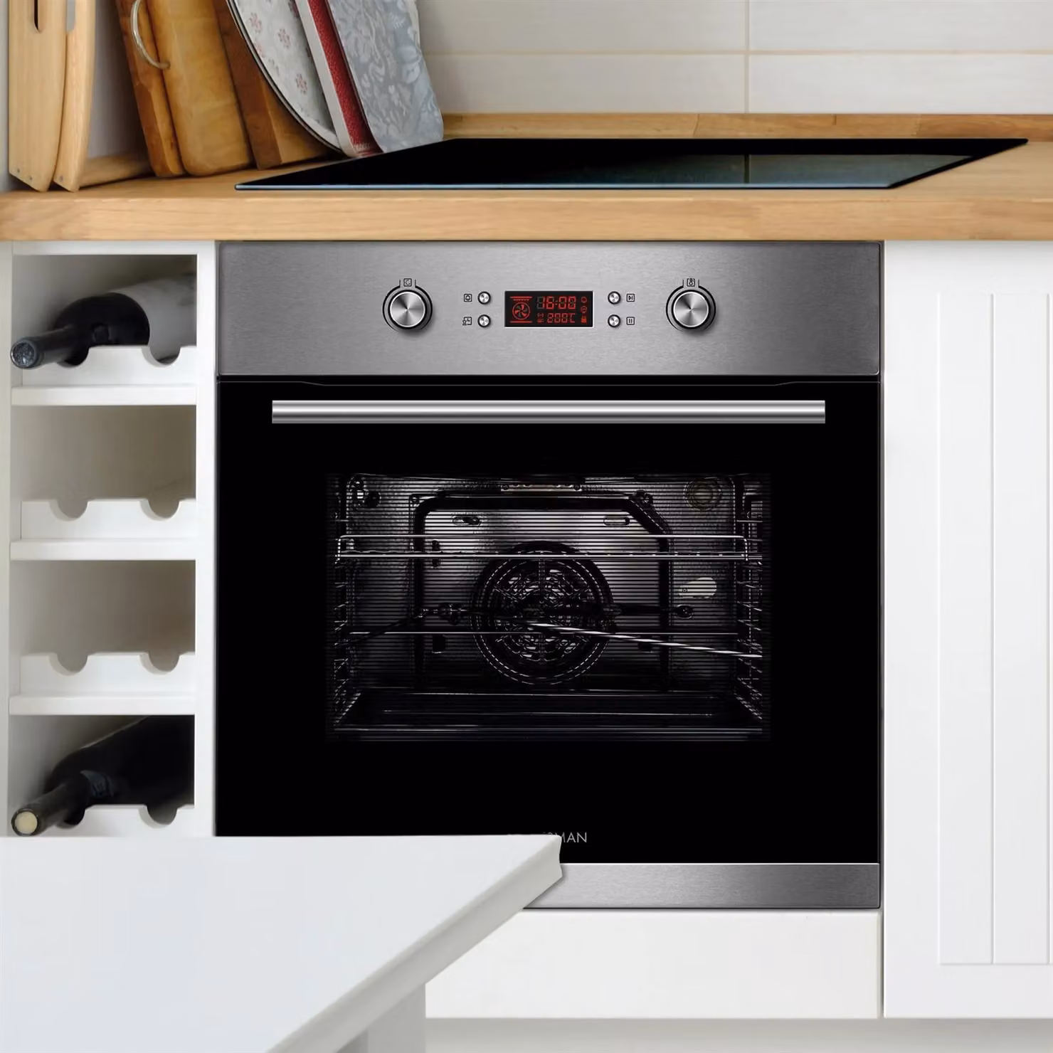 Statesman Built-in Multifunction Combi Oven in Silver Stainless Steel – 2