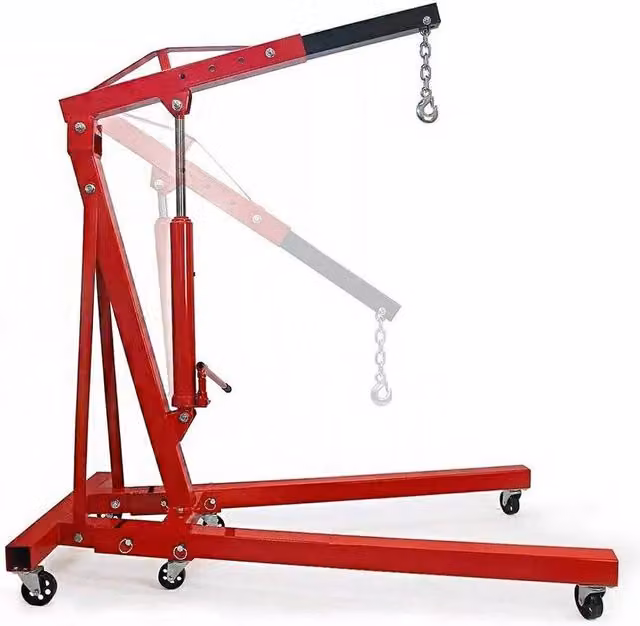 SPETLEK 2 Tonne Folding Engine Crane Hoist Jack in Red – 1