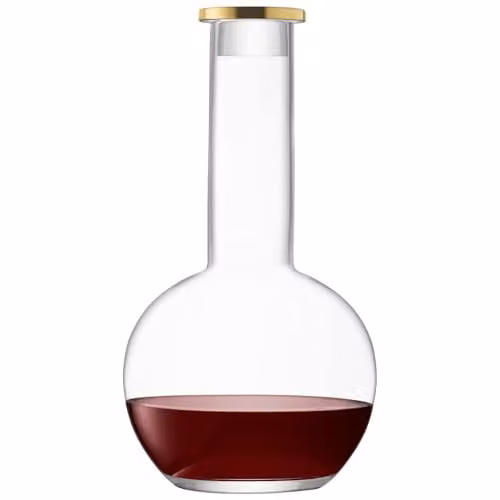 LSA International Luca Gold Decanter and Stopper, 1.5 l