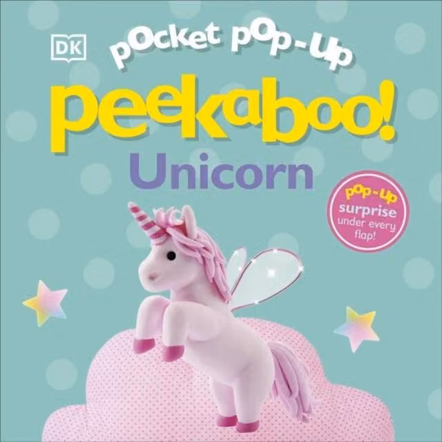 DK Pocket Pop-Up Peekaboo Unicorn Board Book in Multicolour