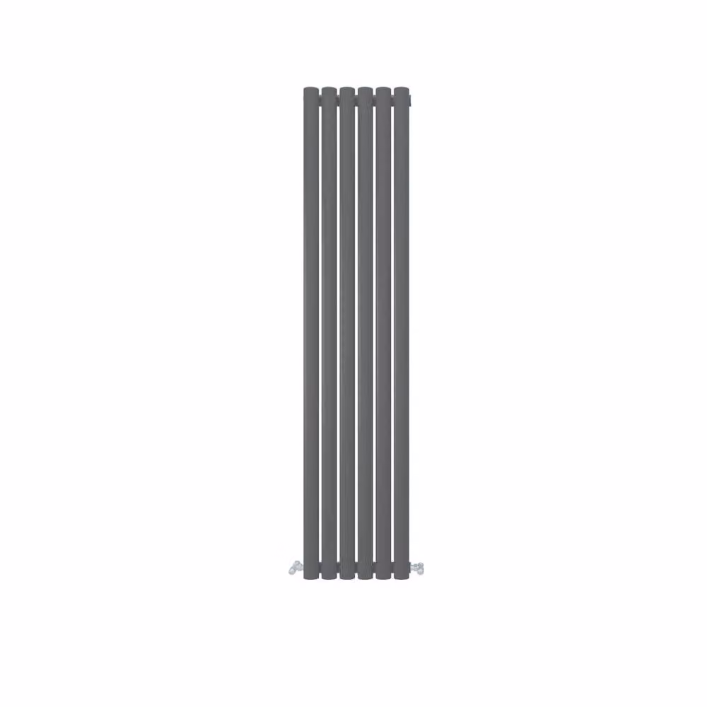 Banyetti Orva Anthracite Vertical Single Oval Column Radiator, H 160 cm x W 35.4 cm – 3