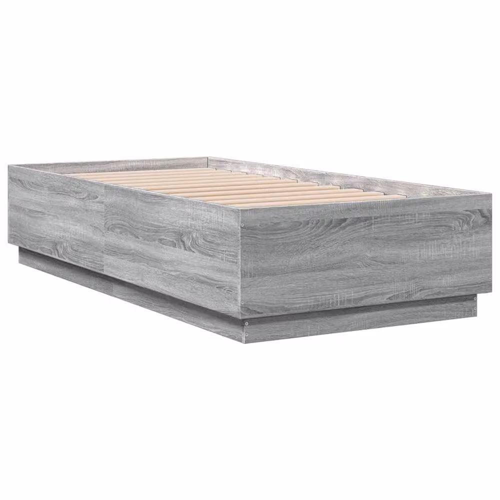 Berkfield Home Single Bed Frame in Grey Sonoma, W/D/H: 90 x 190 cm – 3