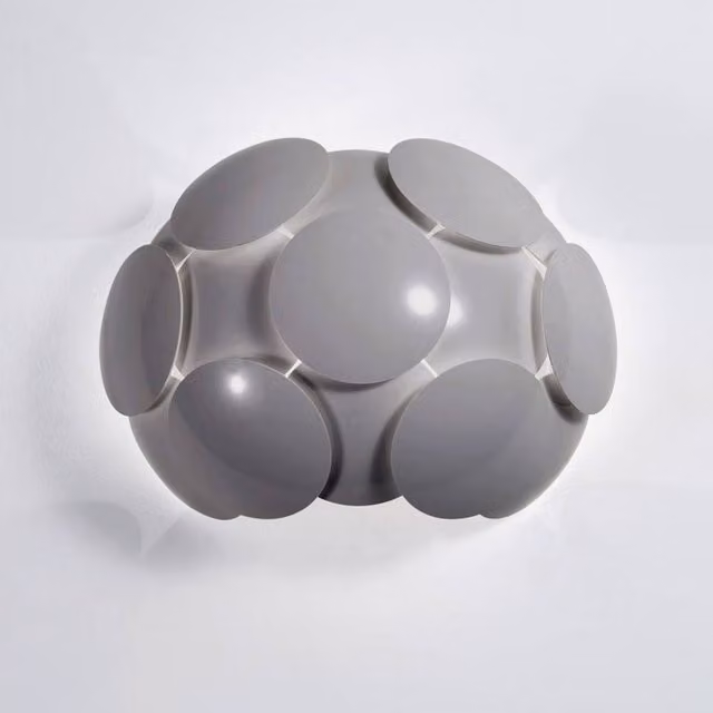 Italux Lighting Santina Modern 1 Light Wall Lamp, Grey, E27