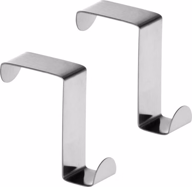 Orsina Reversible Over Door Stainless Steel Hook in Silver