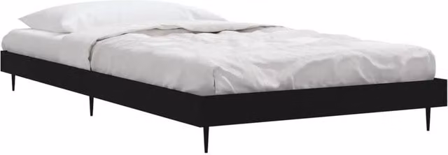 Berkfield Home Durable Bed Frame in Black, W/D/H: 90 x 200 x 20 cm – 1
