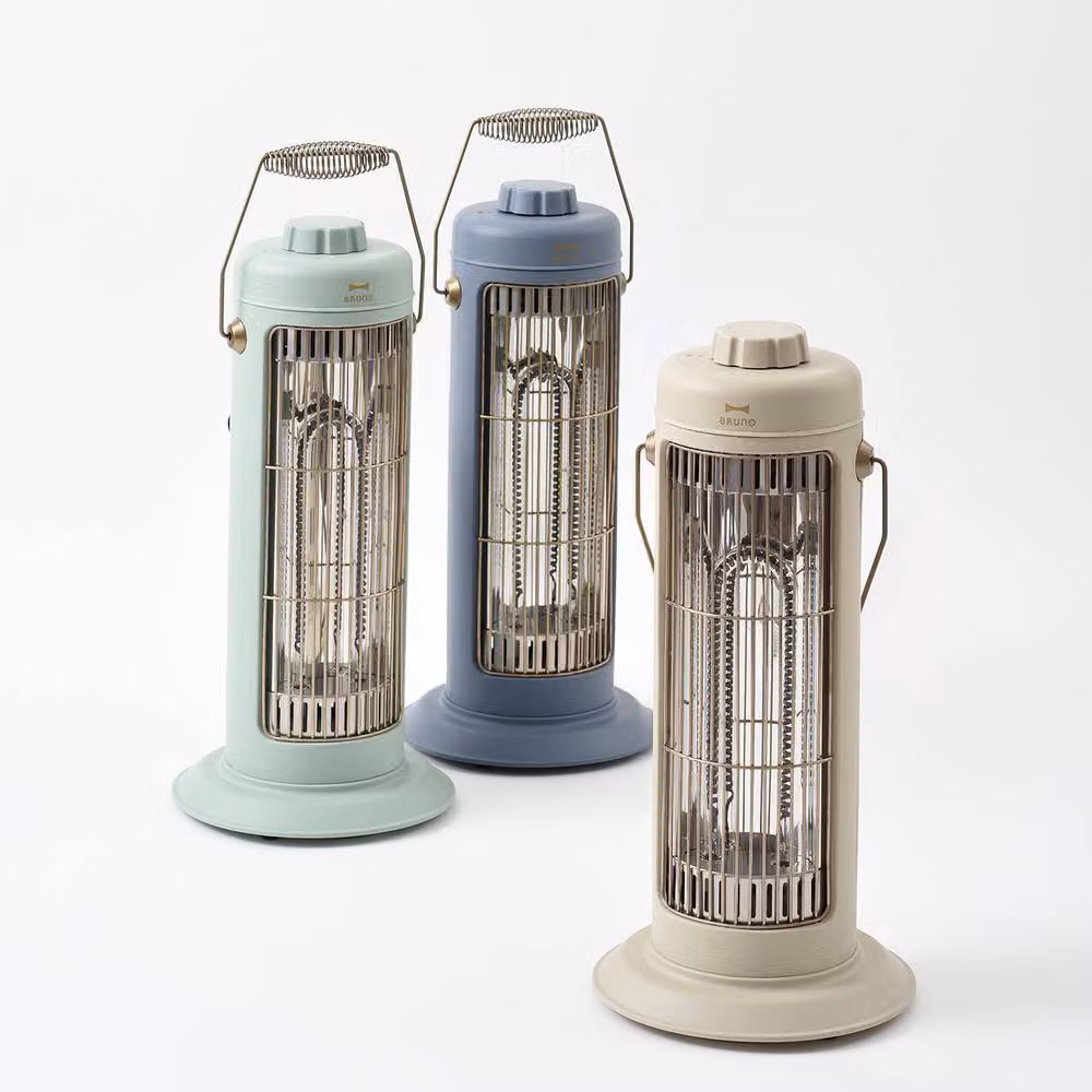 BRUNO Nostal Infrared Freestanding Heater with Timer and Tilt Protection, Light Grey – 2