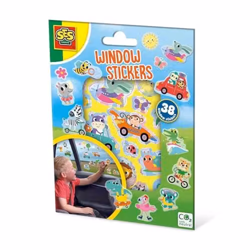 SES Creative Reusable Multicolour Window Stickers for Children