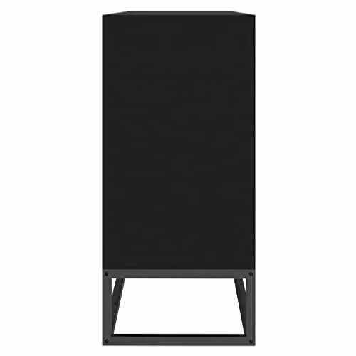 vidaXL Revera Black Matt Sideboard in Multilayer Wood, W/D/H: 105 x 30 x 65 cm – 4