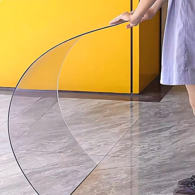SPETLEK Clear Transparent UV Resistant Polycarbonate Plastic Sheet W: 52 cm, H: 1000 cm – 1