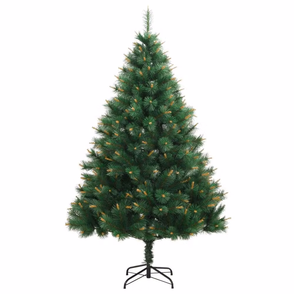 Berkfield Home Beautiful Green Artificial Hinged Christmas Tree with Stand, Height: 210 cm – 3