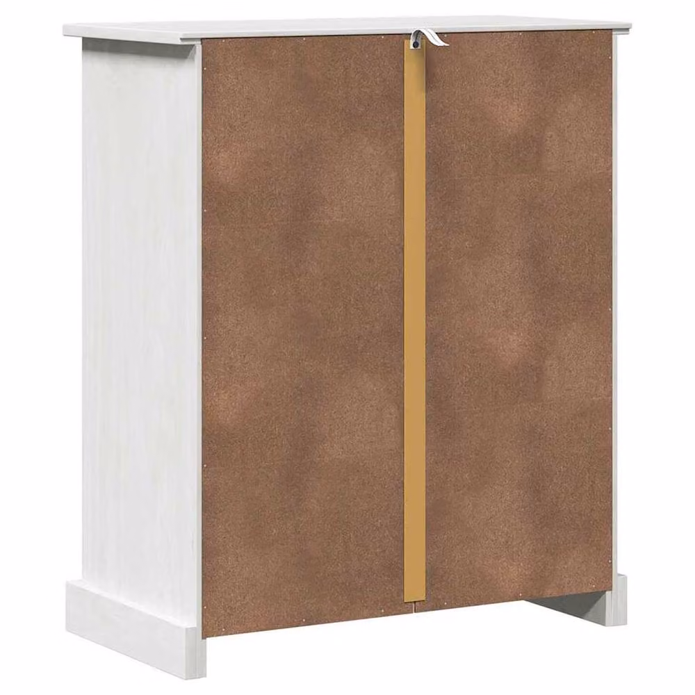 Berkfield Home Modern White Bathroom Cabinet in Solid Pine Wood W/D/H: 68 x 34 x 80 cm – 2