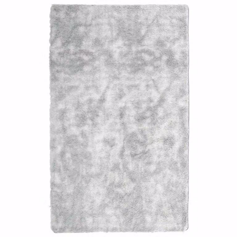 Berkfield Home NAVARRA Shaggy High Pile Rug, Light Grey, W: 80 cm x L: 150 cm