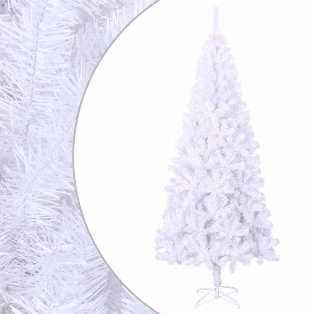 Berkfield Home Artificial White Christmas Tree with Stand, Height: 180 cm – 2