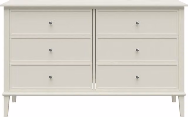 Ameriwood Home Franklin 6 Drawer Dresser in White