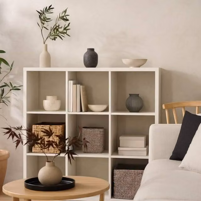Wyld Haus Mauro 3x3 Cube Storage Unit in Matt White – 1