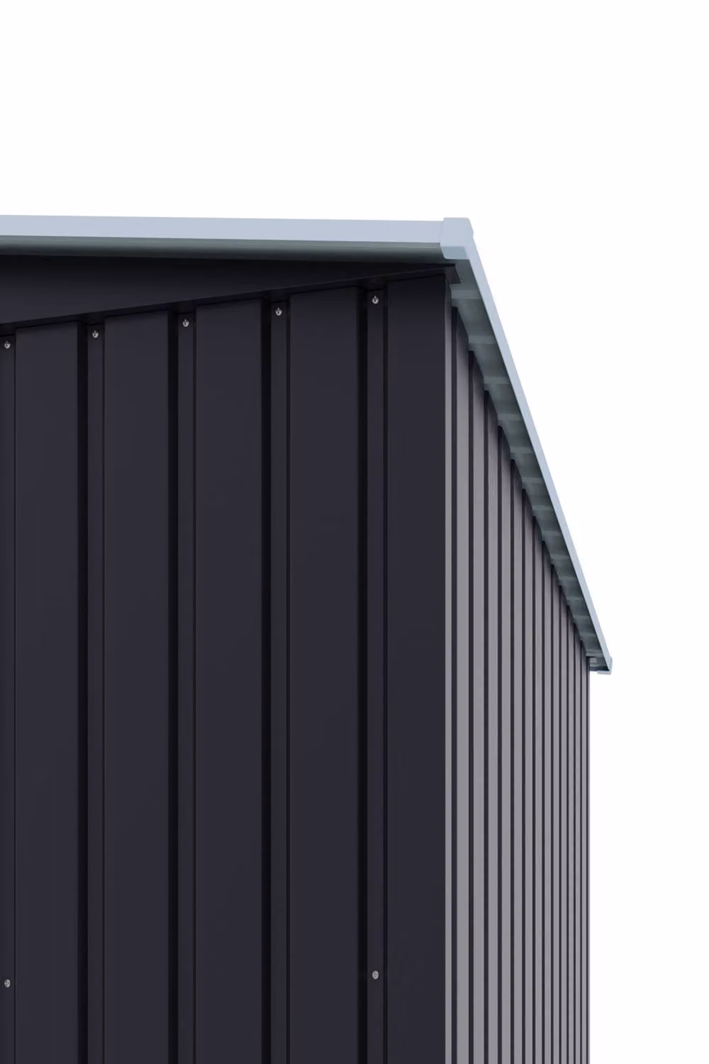 Living and Home Black Metal Outdoor Storage Shed with Lockable Sliding Door, W: 91.44 cm, D: 152.4 cm, H: 182.88 cm – 5