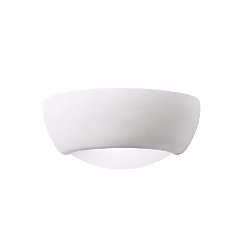 Netlighting Eton Indoor Plaster Wall Uplighter in White Unglazed Ceramic with E27 Socket