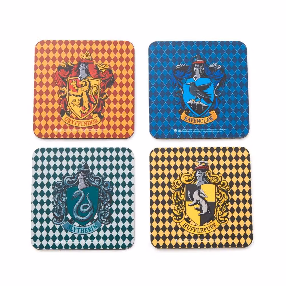 Harry Potter Houses Multicolour Wood and Cork Coaster Set, 4 Pack – 2