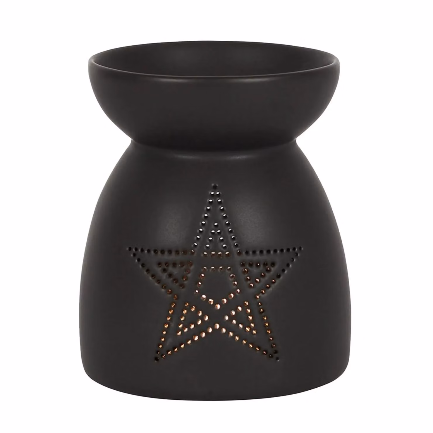 Something Different Black Ceramic Pentagram Tealight Oil Burner – 2