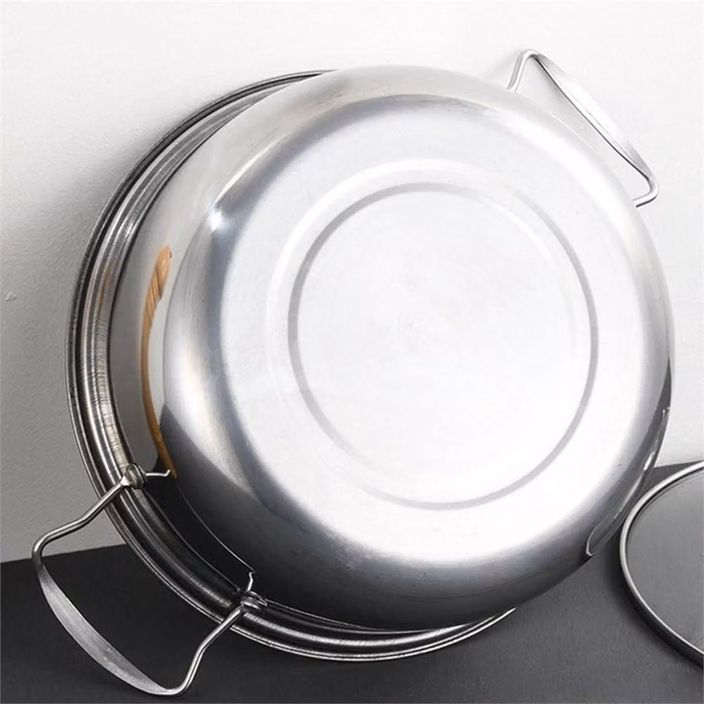 Nordara 5 Pack Stainless Steel Stock Pots with Lids, Silver – 3