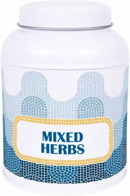 Purely Home Mosaic Waves Salt and Peppercorn Canisters in Blue, White and Multicolour Ceramic