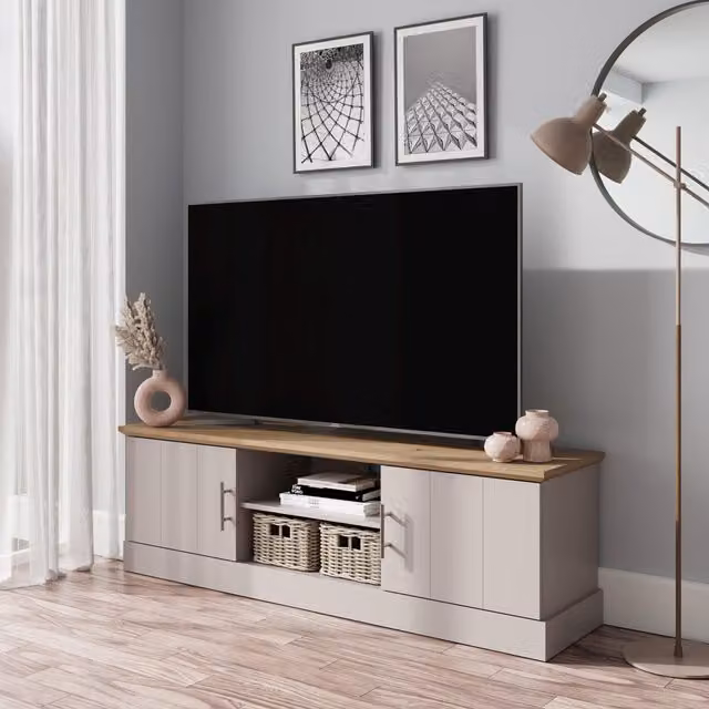 GFW Kendal Large TV Unit in Grey – 2